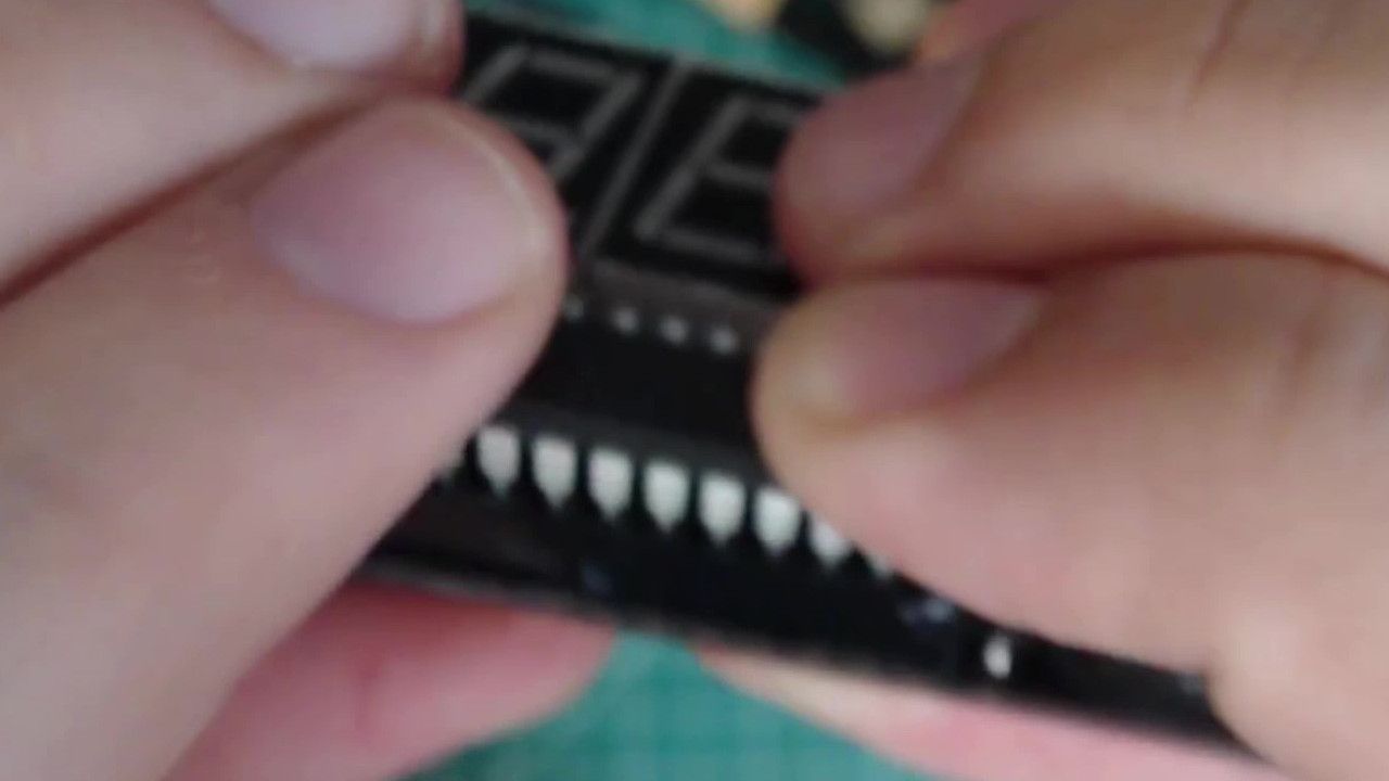Press the IC into the socket.