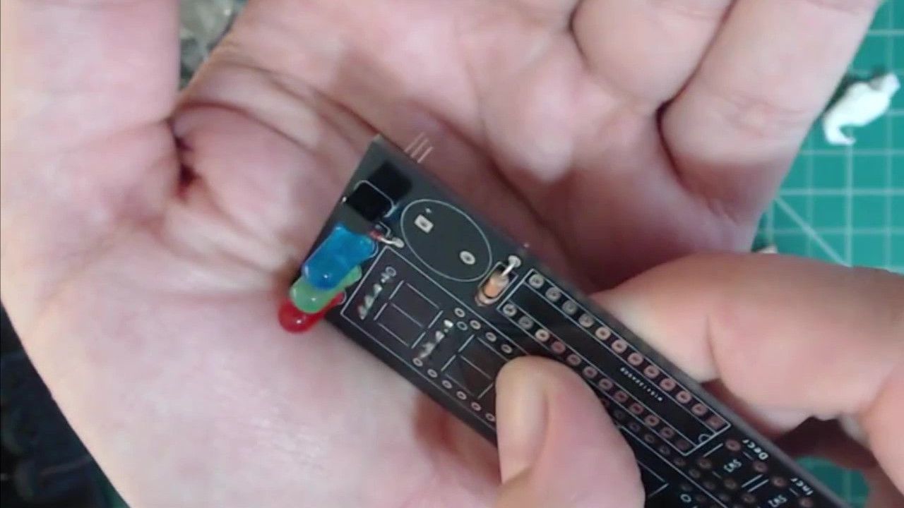 The transistor inserted into the PCB correctly.