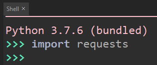 No error given, so the requests package is installed.
