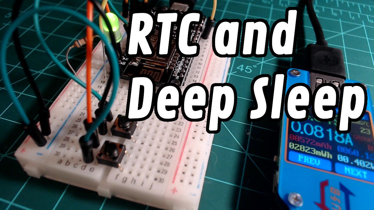 RTC and Deep Sleep with a NodeMCU and MicroPython cover image