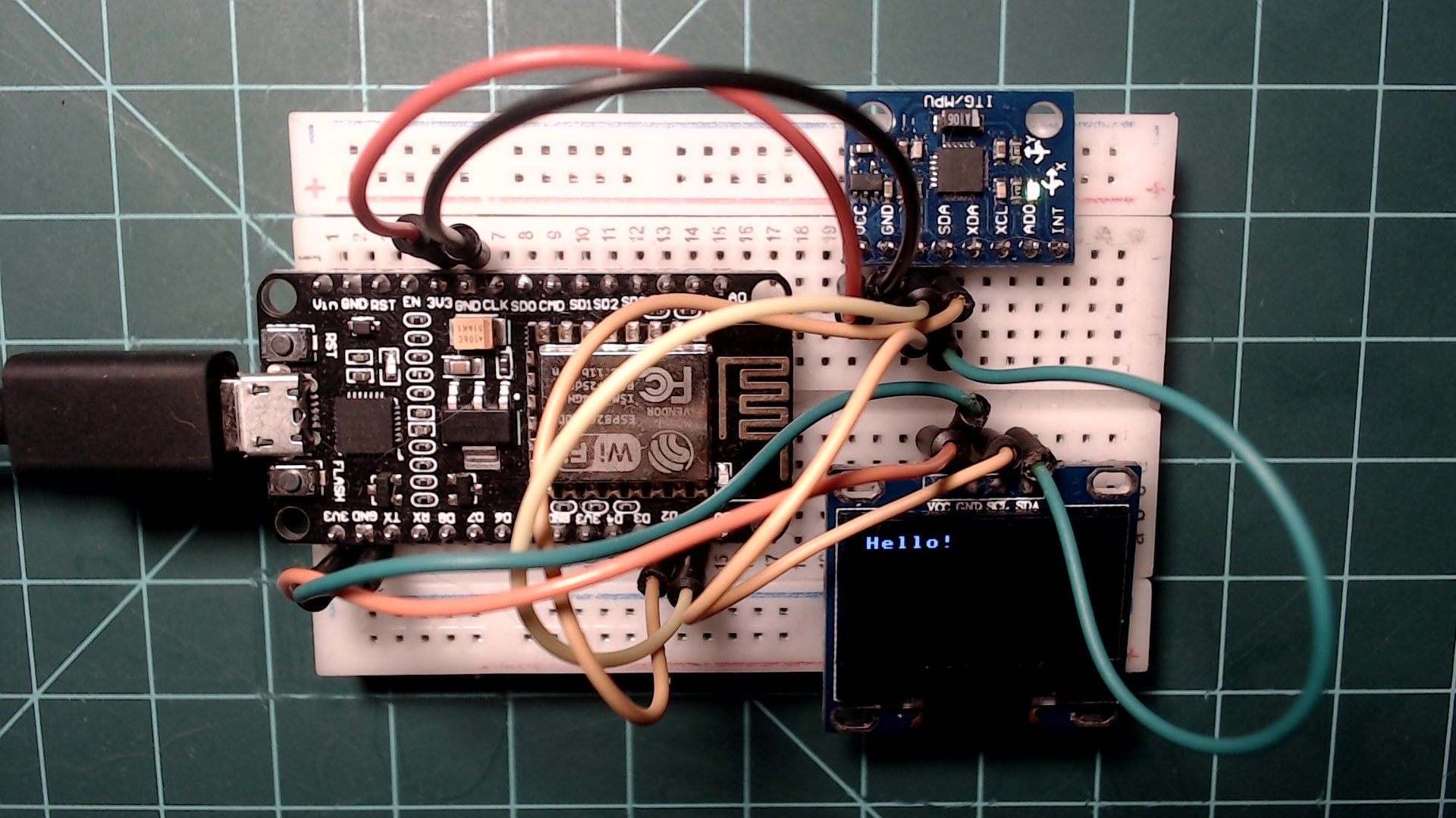 Clearing the display allows text to show properly.